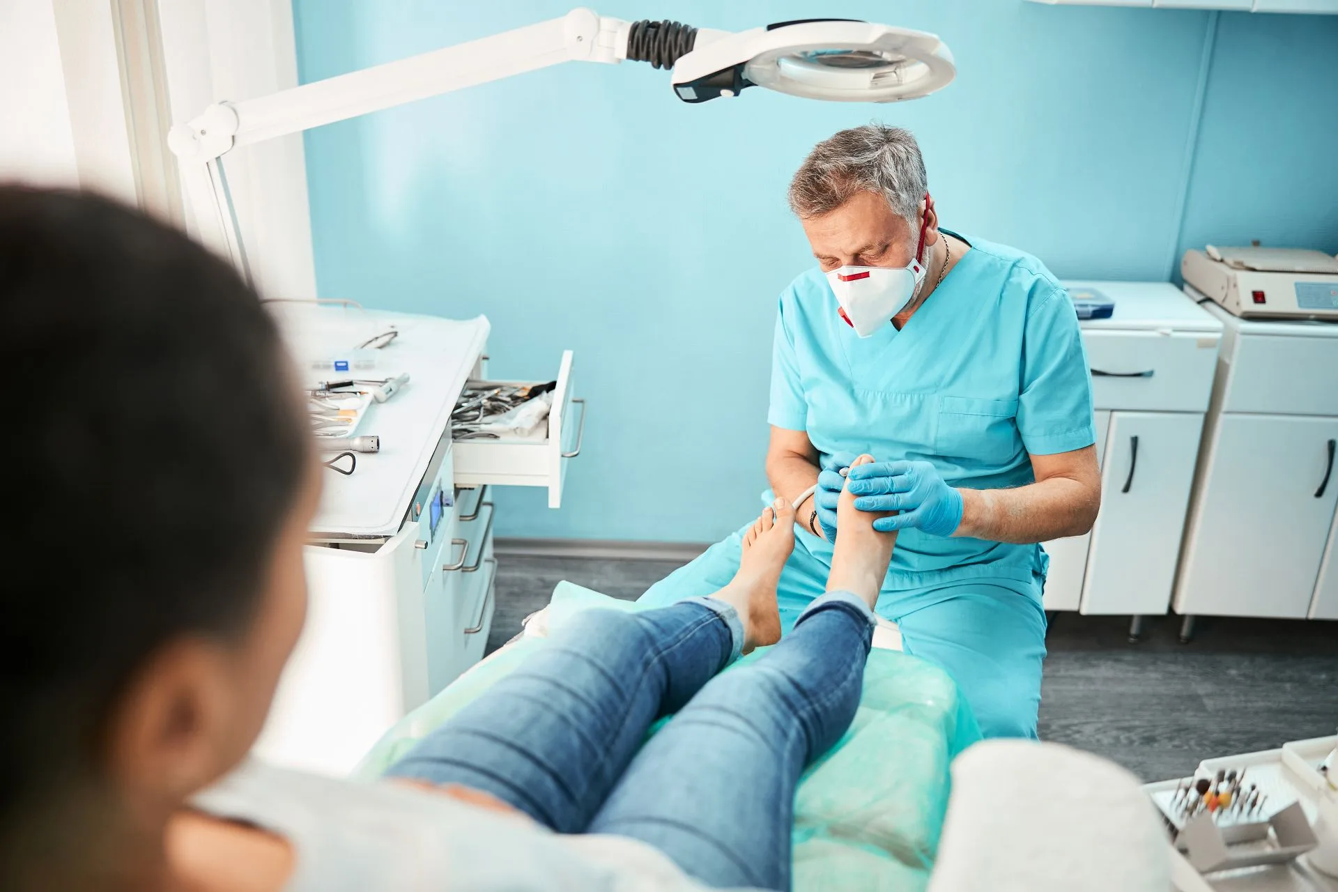 Podiatry treatment consultation